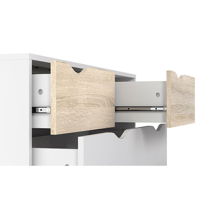 Komoda Oslo 75456 - dub sonoma / biela – obrázok 4