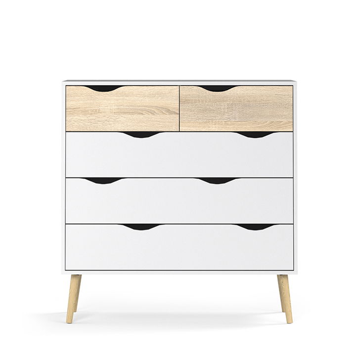 Komoda Oslo 75456 - dub sonoma / biela