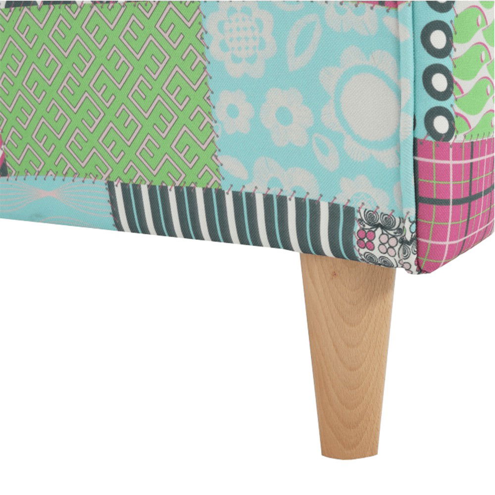 Kreslo (ušiak) Charlot - vzor patchwork M1 – obrázok 10