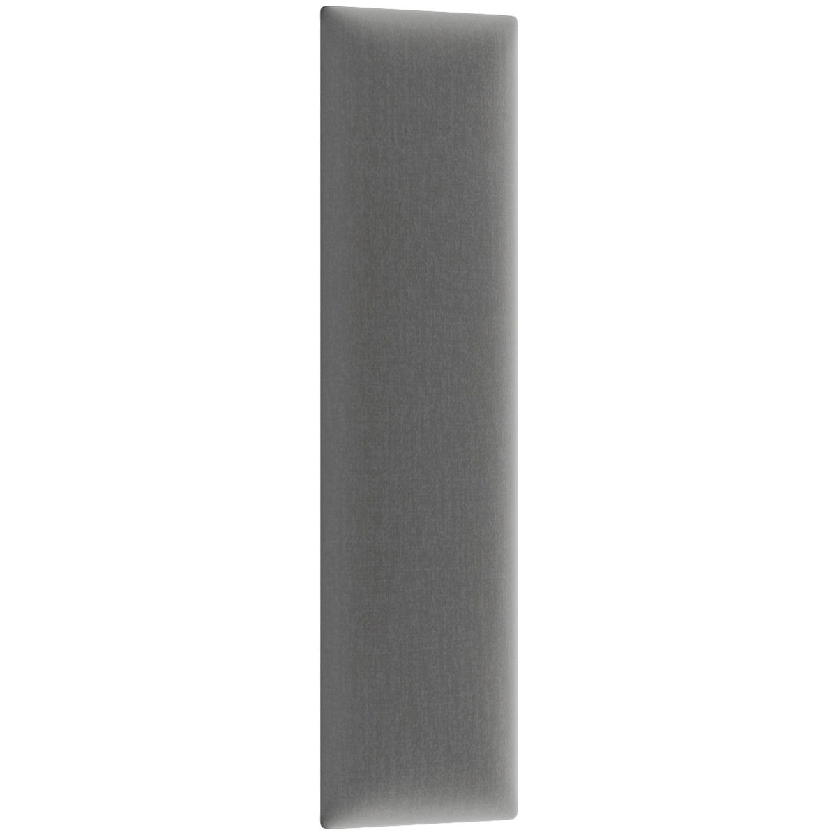 Obdĺžnikový čalúnený panel na stenu Quito 15x60 cm - sivá