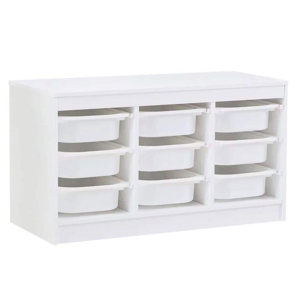 Organizér s úložnými boxami Trimal - biela