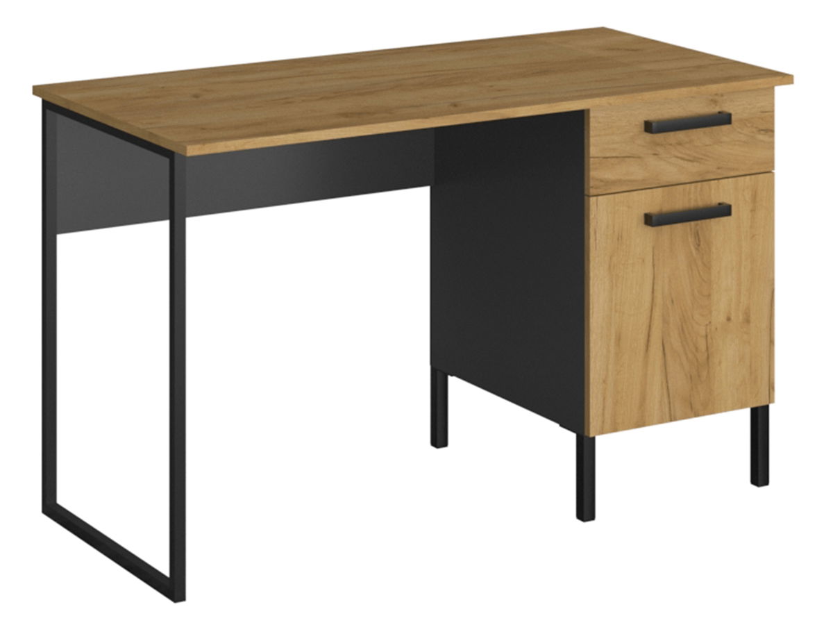 PC stôl Santana 1D1S/120 - dub craft zlatý / antracit
