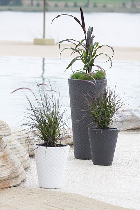 Plastový kvetináč DBMT400 40 cm - antracit – obrázok 3