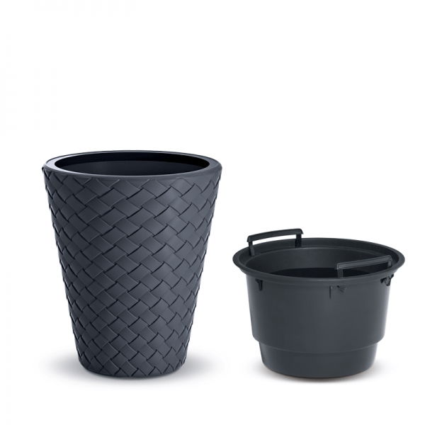 Plastový kvetináč DBMT400 40 cm - antracit – obrázok 2
