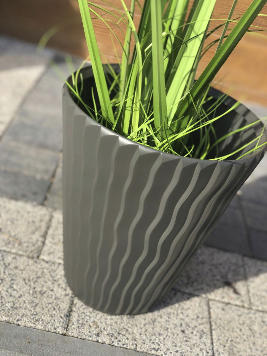 Plastový kvetináč DBSP300 29,7 cm - biela – obrázok 3