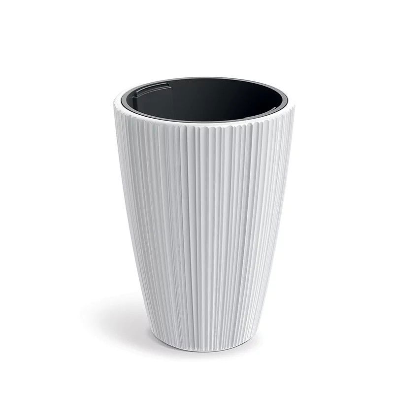 Plastový kvetináč DMOR300S449 29,8 cm - biela