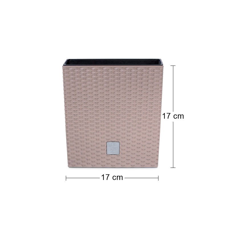 Plastový kvetináč DRTS170L 17 cm - mocca – obrázok 2