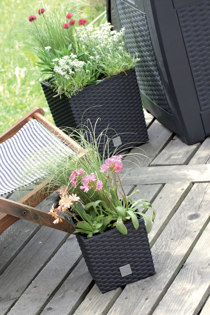 Plastový kvetináč DRTS170L 17 cm - mocca – obrázok 4