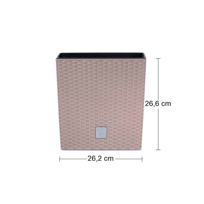 Plastový kvetináč DRTS265L 26,5 cm - mocca – obrázok 2
