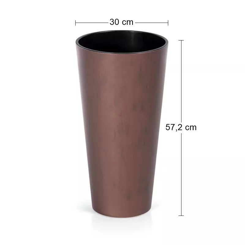 Plastový kvetináč DTUS300C 30 cm - hrdzavá – obrázok 2
