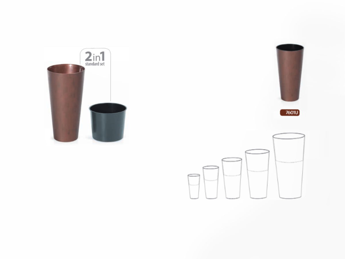 Plastový kvetináč DTUS300C 30 cm - hrdzavá – obrázok 5