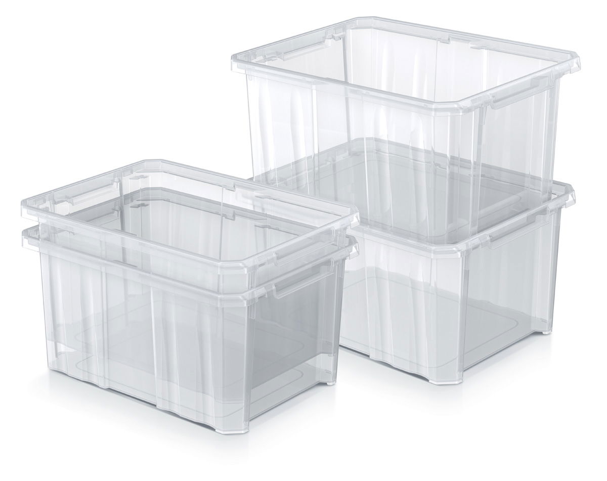 Plastový úložný box NCC12 6 l - priehľadná – obrázok 5