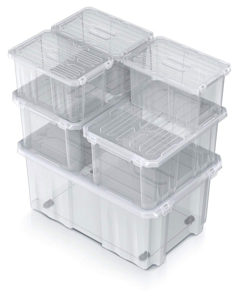 Plastový úložný box NCC12 6 l - priehľadná – obrázok 9