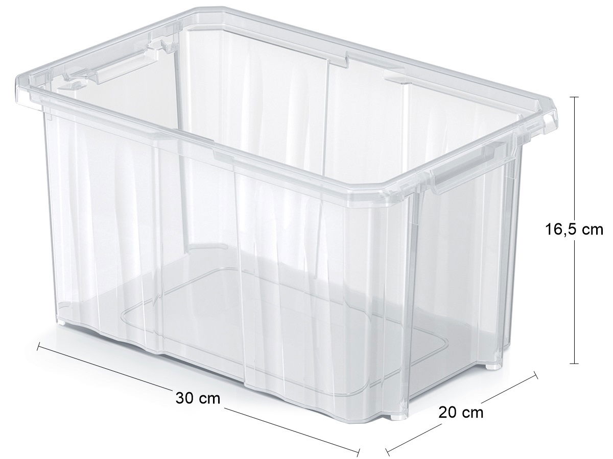 Plastový úložný box NCC12 6 l - priehľadná – obrázok 2
