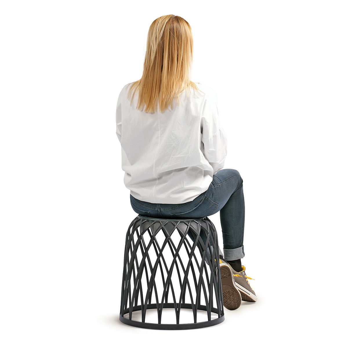 Plastový univerzálny kôš IKUB35 35 l - biela – obrázok 4