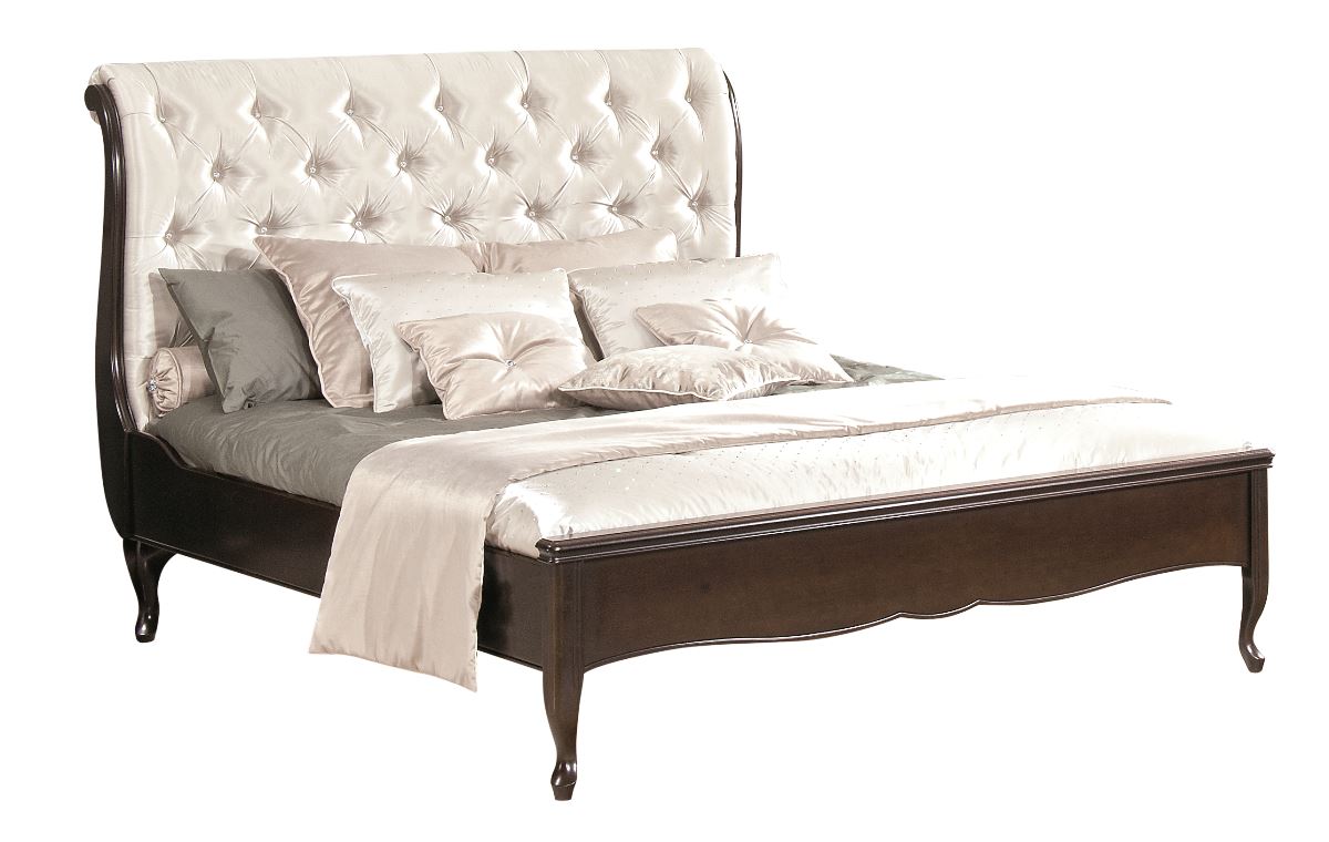 Rustikálny posteľový rám Wersal W-S/S 160 - wenge / biela (Prestige-A3 69)
