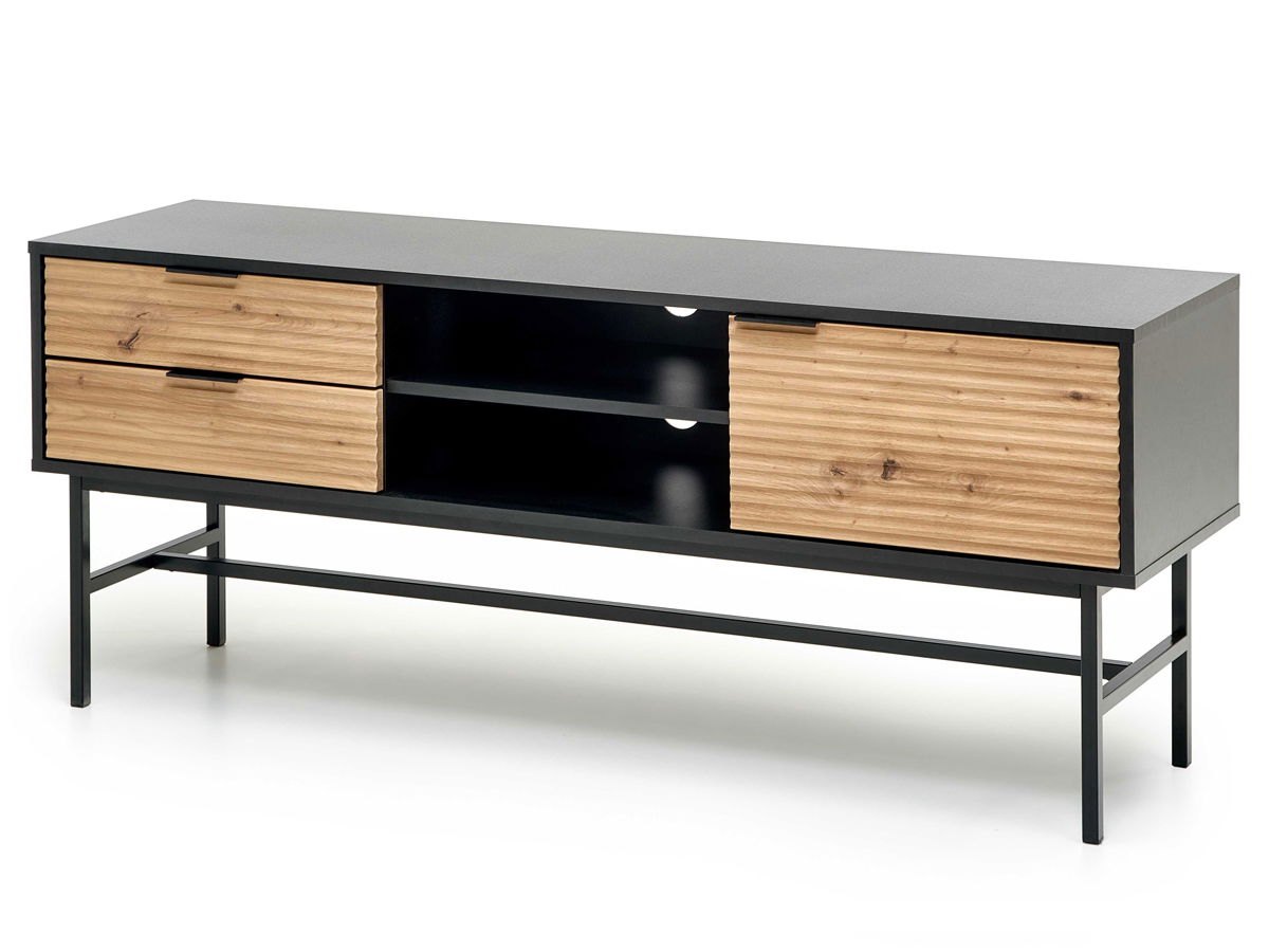 TV stolík Murano RTV-1 - čierna / dub artisan