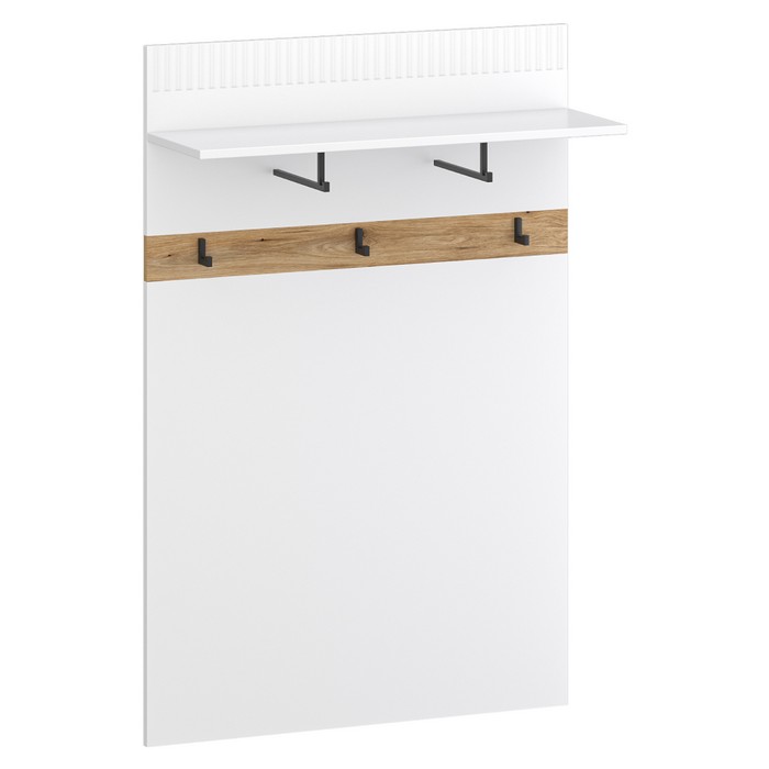 Vešiakový panel Velis 80 - biela / dub evoke