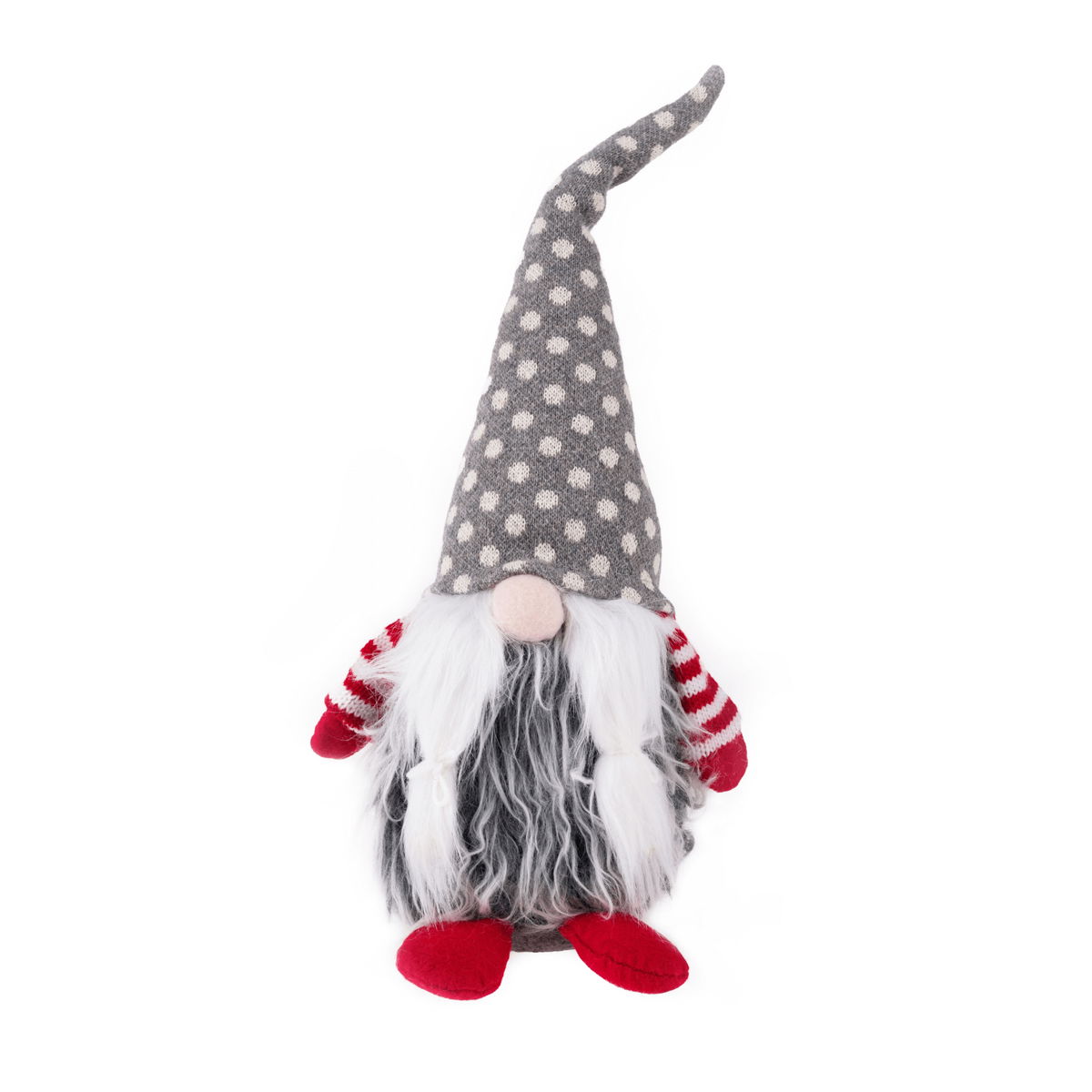 Vianočná postavička (4 ks) Doll - červená / sivá / biela – obrázok 10