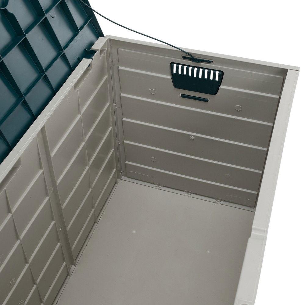 Záhradný úložný box Kortez - sivá / zelená – obrázok 13