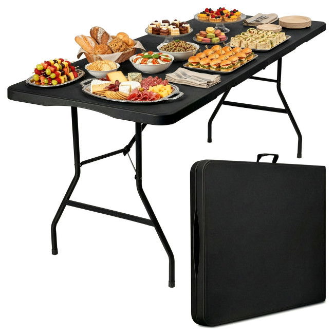 Turistický stolík BUFFET čierny