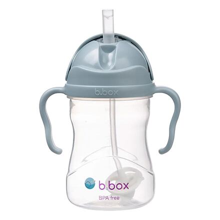 b.box Hrnček so slamkou 240 ml - modrý