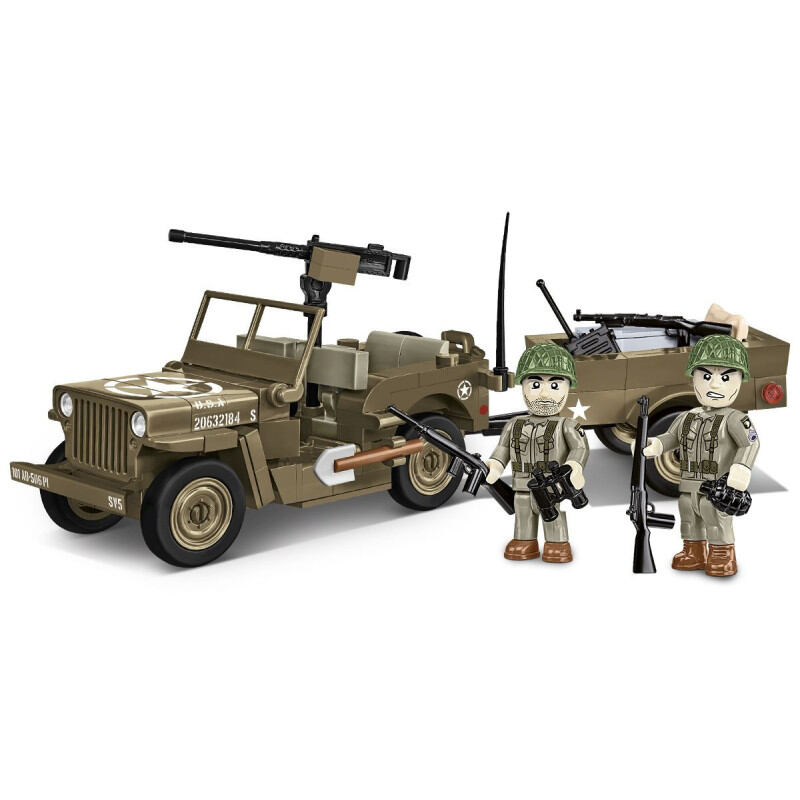 Cobi II WW Willys MB s prívesom