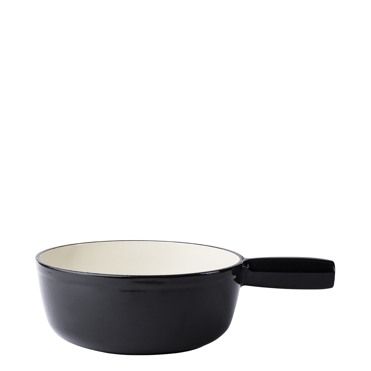 Liatinový fondue hrniec smaltovaný čierny ø 22 cm – Jupiter Lunasol