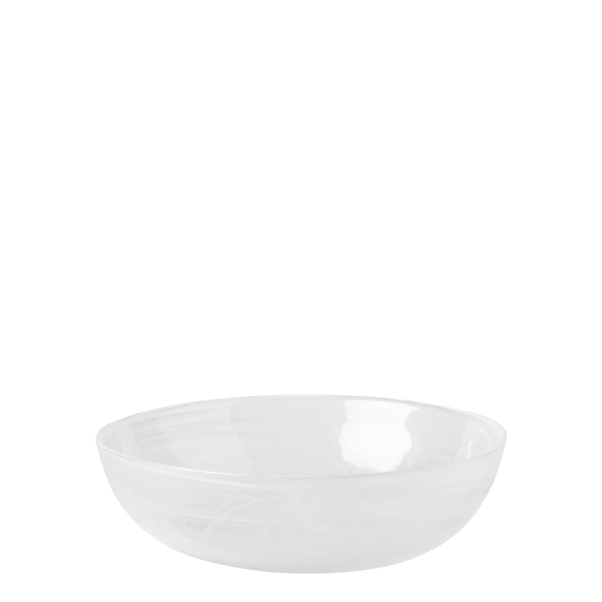 Miska biela 18 cm – Elements Glass