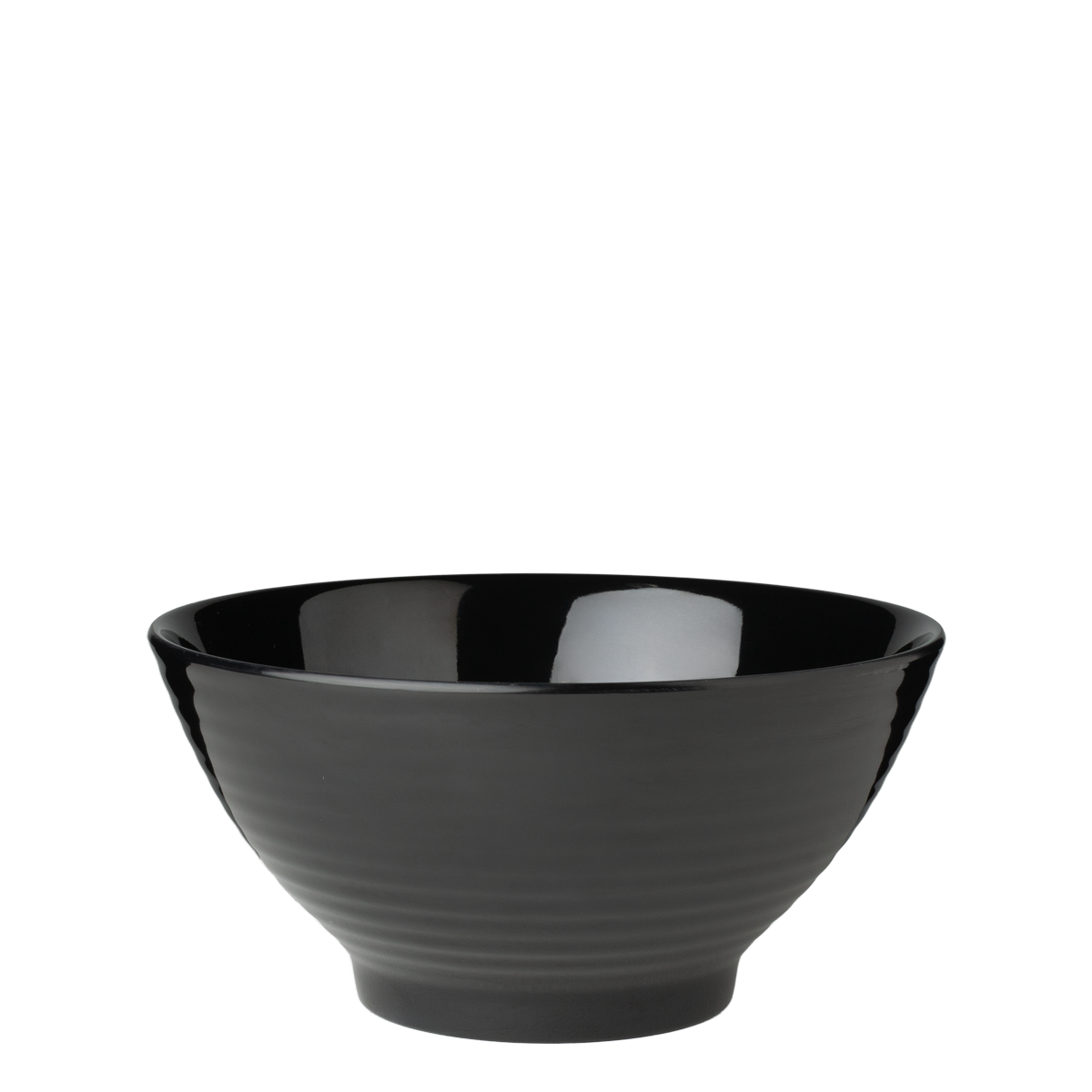 Miska čierna 20 cm - Elements Melamin (Flow)