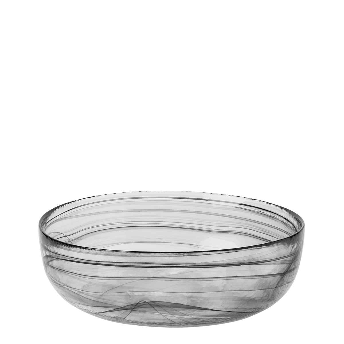 Miska čierna 21 cm – Elements Glass