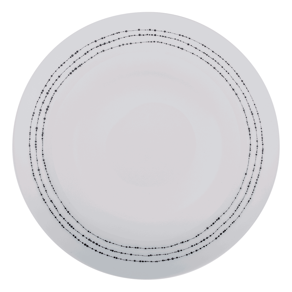 Plytký tanier 27 cm set 4 ks - Basic Dots