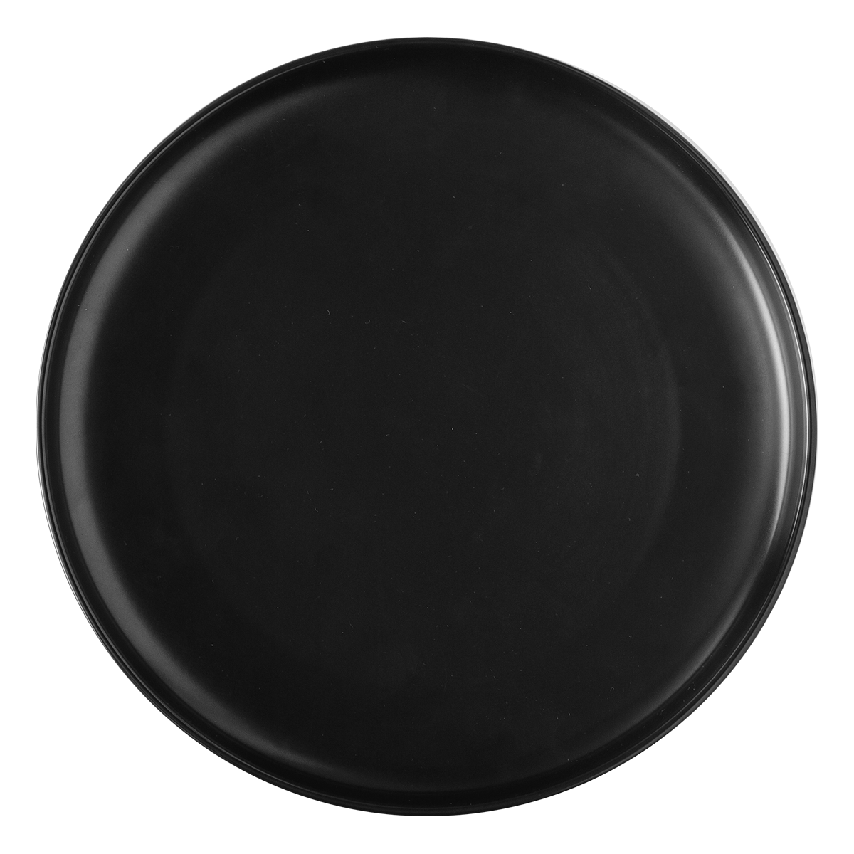 Plytký tanier Coupe čierny 25 cm – Flow