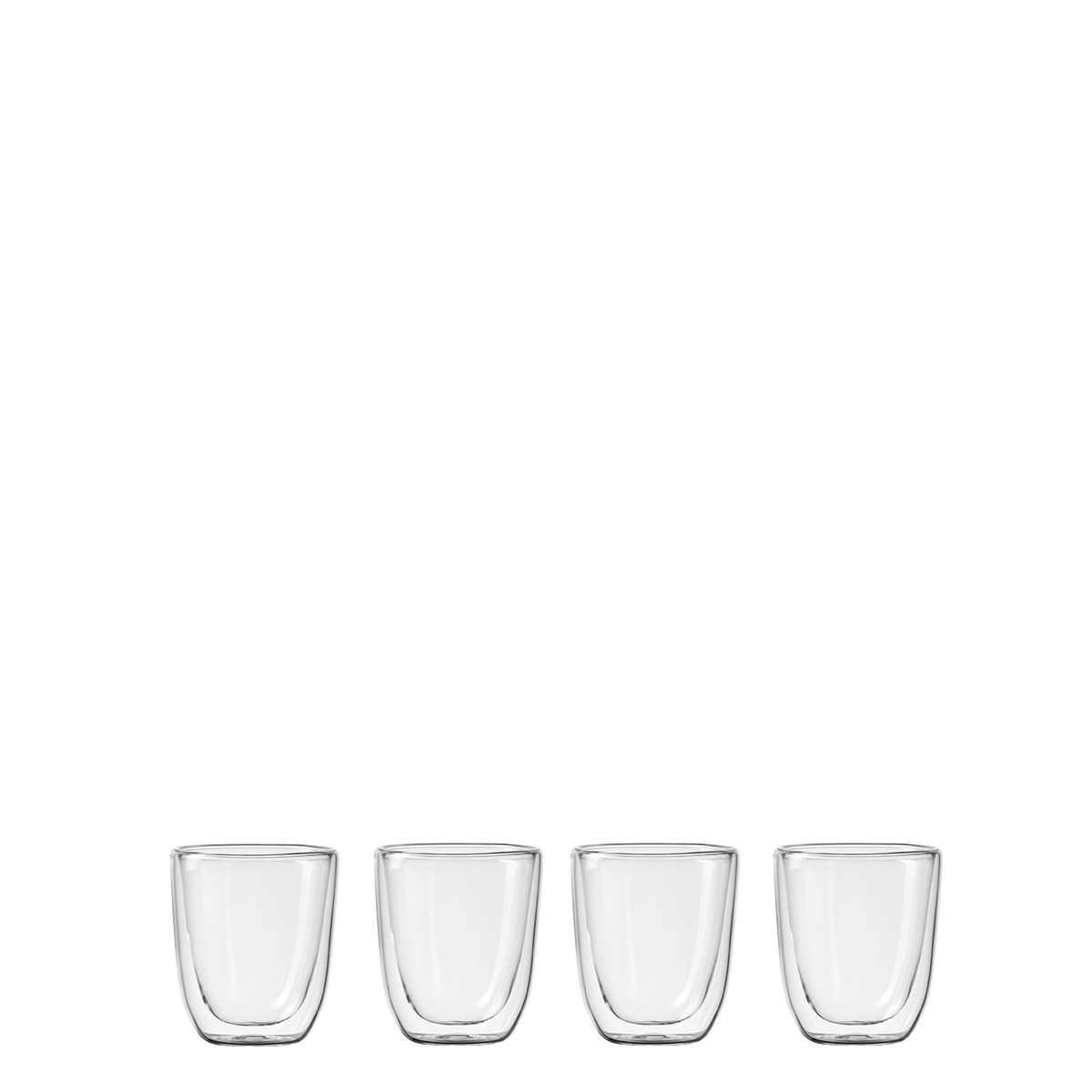 Pohár BASIC Glas Double Wall 190 ml - set 4 ks