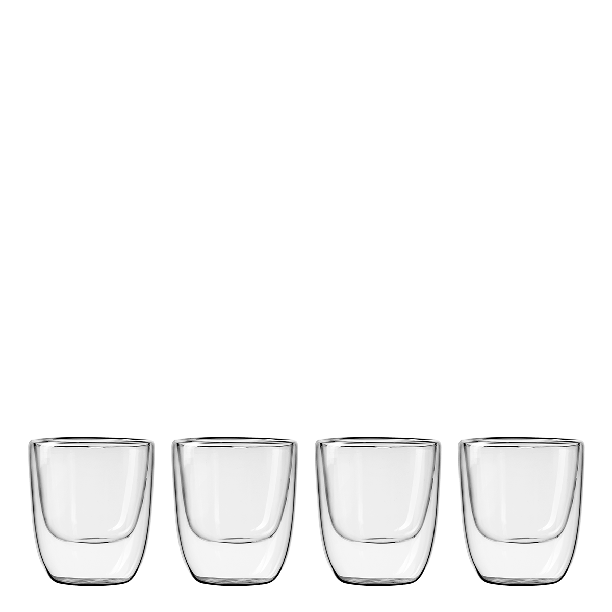 Pohár BASIC Glas Double Wall 250 ml - set 4 ks
