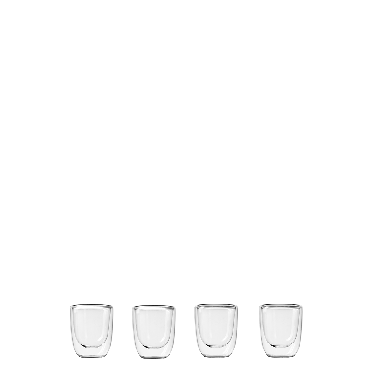 Pohár BASIC Glas Double Wall 70 ml - set 4 ks