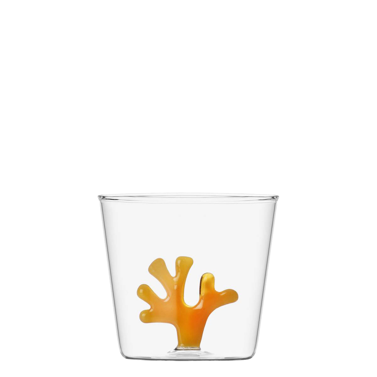 Pohár s oranžovým korálom 350 ml