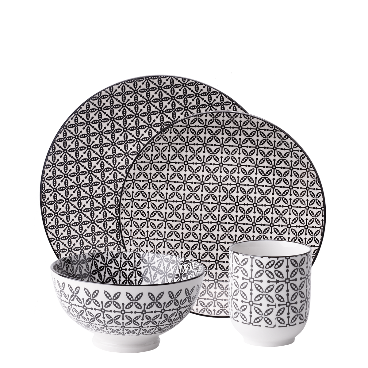 Porcelánový set 24 ks – Gaya Elements Wood