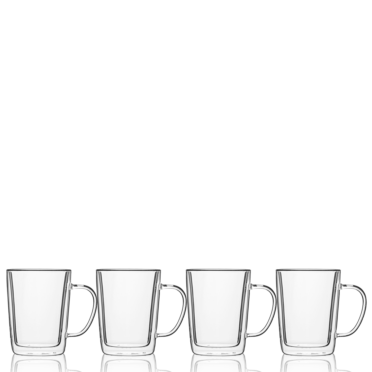 Šálka BASIC Glas Double Wall 300 ml - set 4 ks