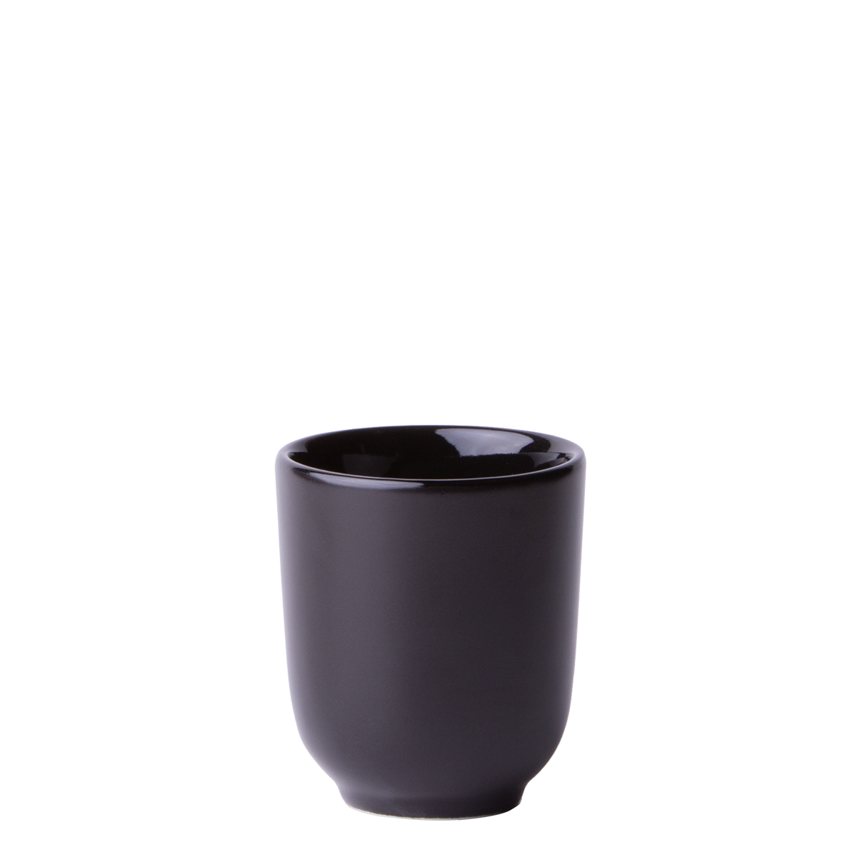 Šálka bez uška čierna 80 ml - Flow
