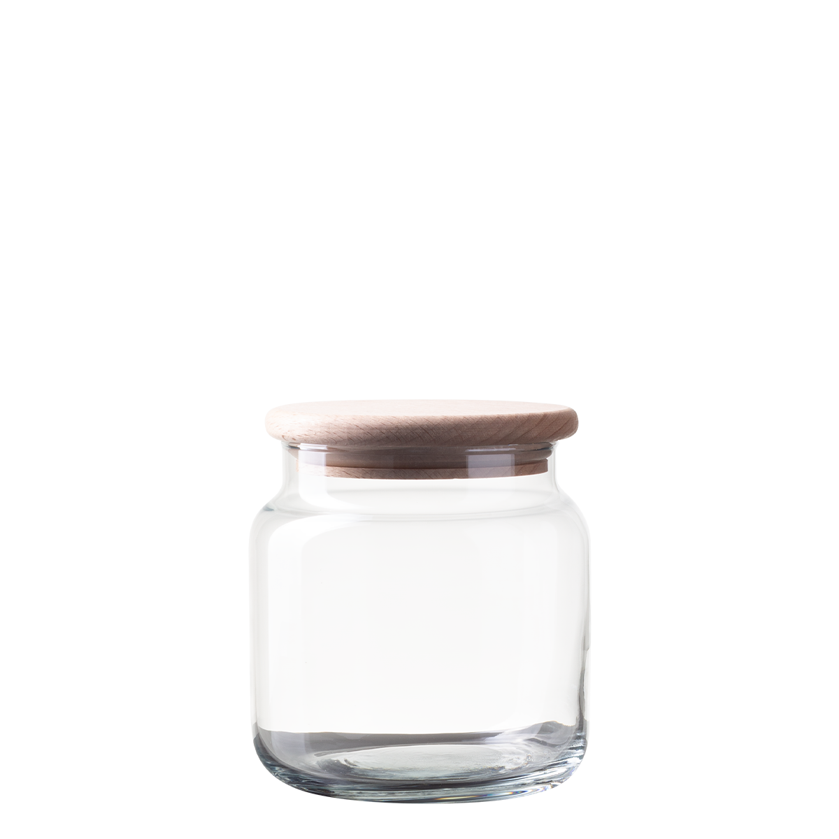 Sklenená nádoba s vekom 0,6 l - Basic Kitchen