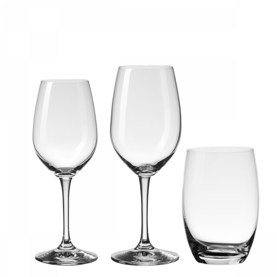Štartovací set pohárov do domácnosti 12 ks - BASIC Glas Lunasol