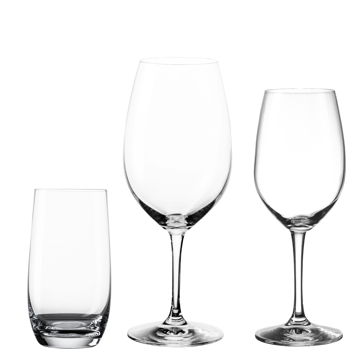 Štartovací set pohárov do domácnosti 18 ks - BENU BASIC PREMIUM Glas Lunasol