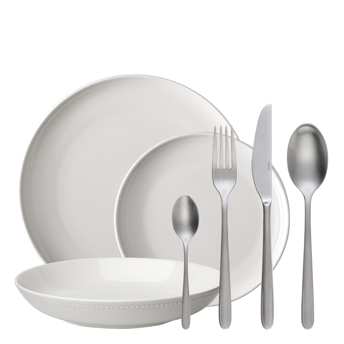 Štartovací set riadu 36 ks – Elements Pearl