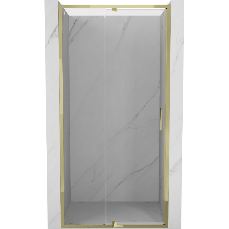 MEXEN - Exo sprchové dvere krídlové 95, transparent, zlatá 819-095-000-50-00