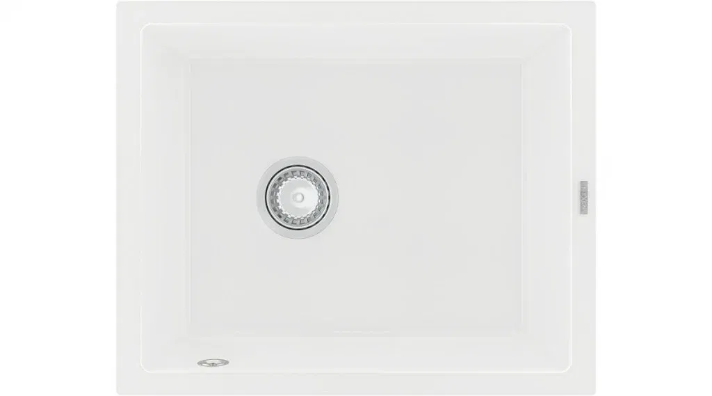 MEXEN - Pedro granitový drez 1 560x460 mm, biela 6508561000-20