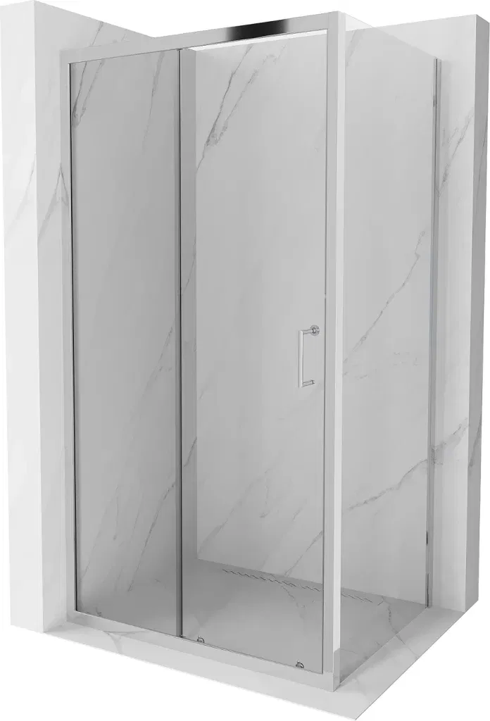 MEXEN/S - APIA sprchovací kút 115x70, transparent, chróm 840-115-070-01-00