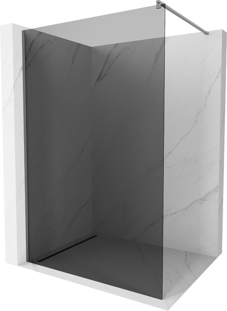 MEXEN/S - Kyoto Sprchová zástena WALK-IN 110 x 200, grafit 8 mm, grafit metal 800-110-101-95-40