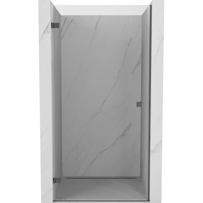 MEXEN/S - Lunar-B sprchové dvere krídlové ľavé 95, transparent, grafit kartáčovaná 832-095-000-66-00-L