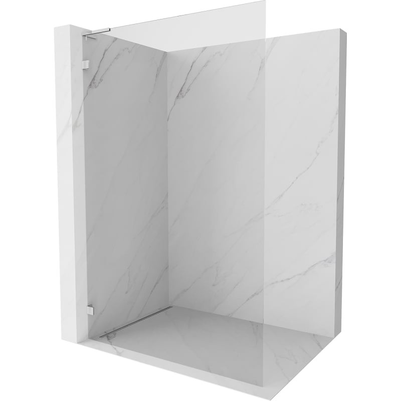MEXEN/S - Lunar L Sprchová zástena WALK-IN ľavá 70 x 200, transparent 8 mm, chróm 830L-070-000-01-00-L